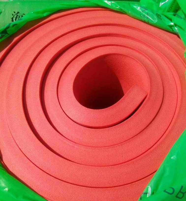 紅黃藍(lán)綠色橡塑保溫板